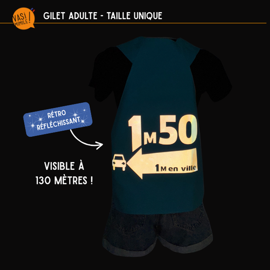 Gilet fluo réversible - 1m50 & Ampoule