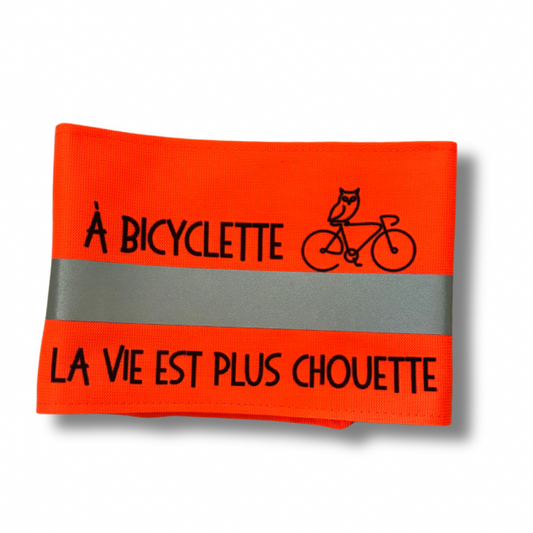 Serre pantalon message - A bicyclette la vie est plus chouette