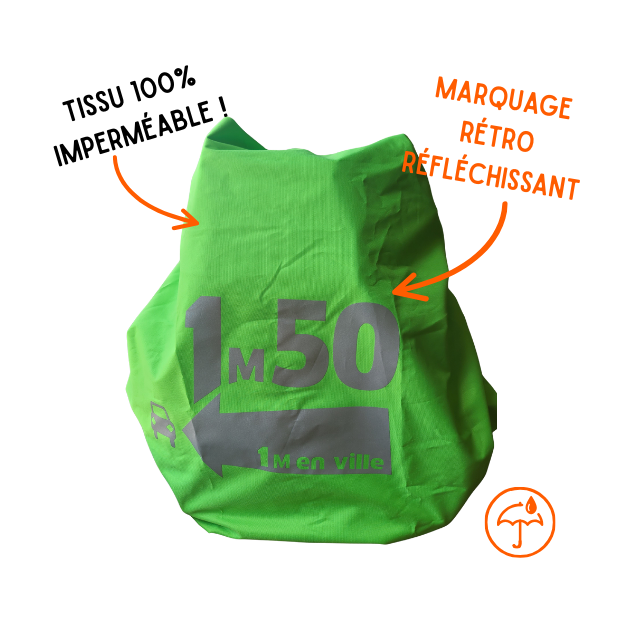 Couvre sac imperméable - 1m50 Vert