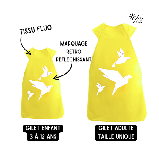 Pack cocottes - 1 gilet adulte et 1 gilet enfant
