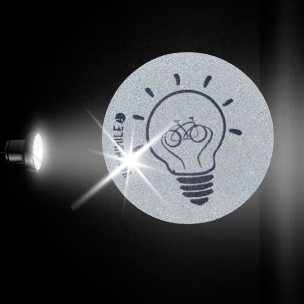 Sticker réfléchissant repositionnable et indéchirable - Ampoule