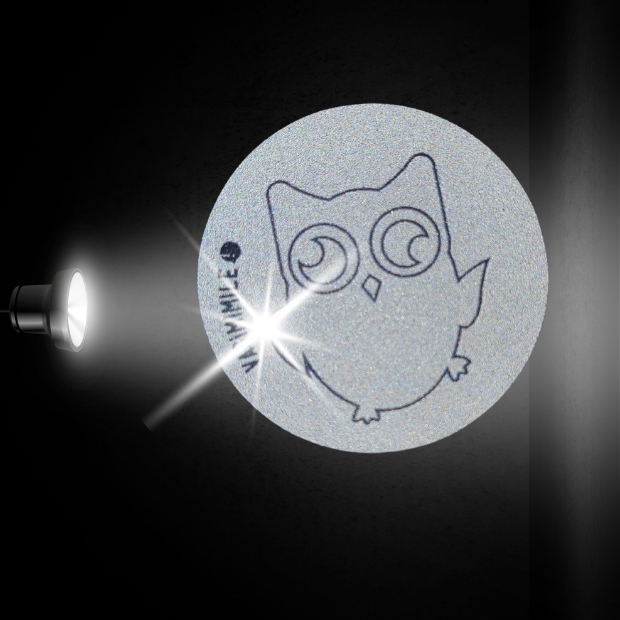 Sticker réfléchissant repositionnable et indéchirable - Chouette Lili