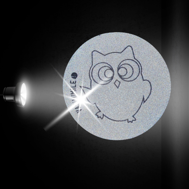 Sticker réfléchissant repositionnable et indéchirable - Chouette Lulu