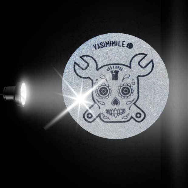 Sticker réfléchissant repositionnable et indéchirable - Rider