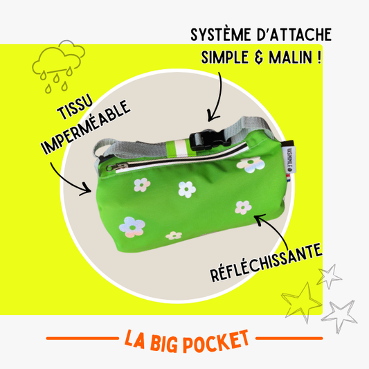 Mini sacoche de vélo 2 en 1 - Fleurs