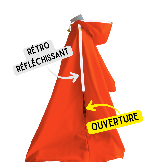 Cape de pluie - Vasi'Osec Orange