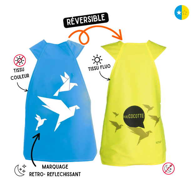 Gilet fluo réversible - Hue Cocotte