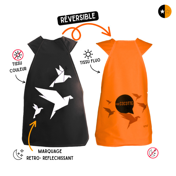 Gilet fluo réversible - Hue Cocotte