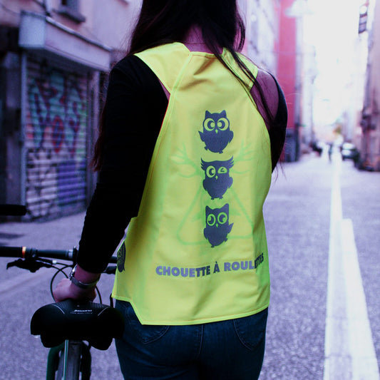 Gilet fluo réversible - Chouette à roulettes