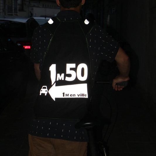Gilet fluo réversible - 1m50 & Ampoule Bleu
