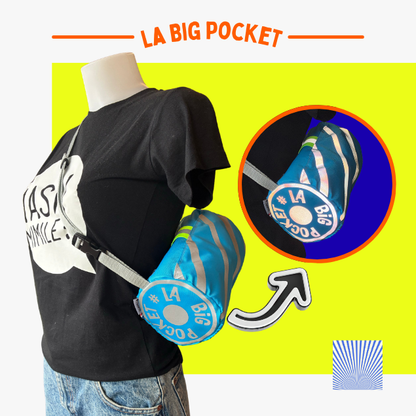 Sacoche guidon 2 en 1 - Rayures