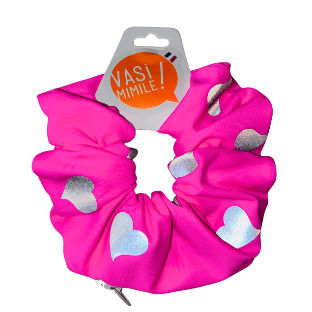 Chouchou Poche Secrète - Coeurs