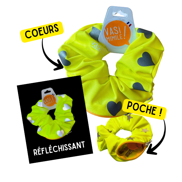 Chouchou Poche Secrète - Coeurs