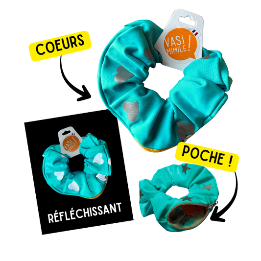 Chouchou Poche Secrète - Coeurs