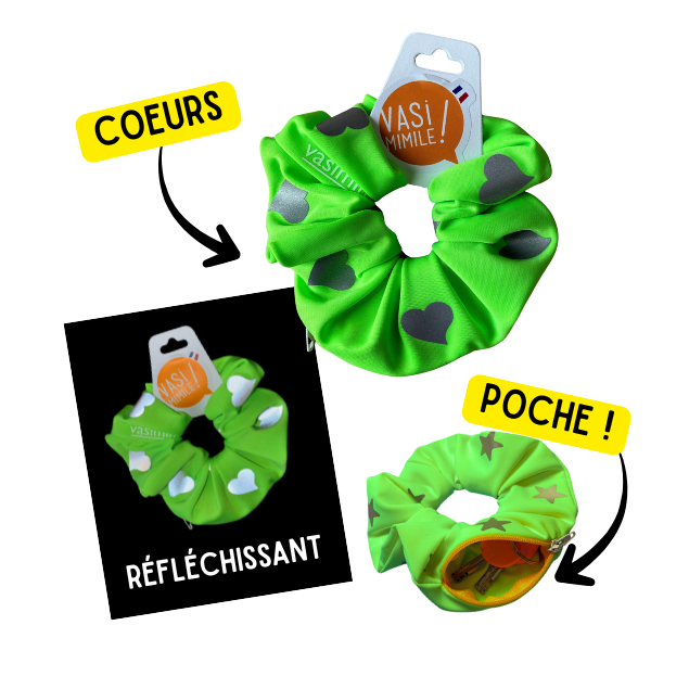 Chouchou Poche Secrète - Coeurs