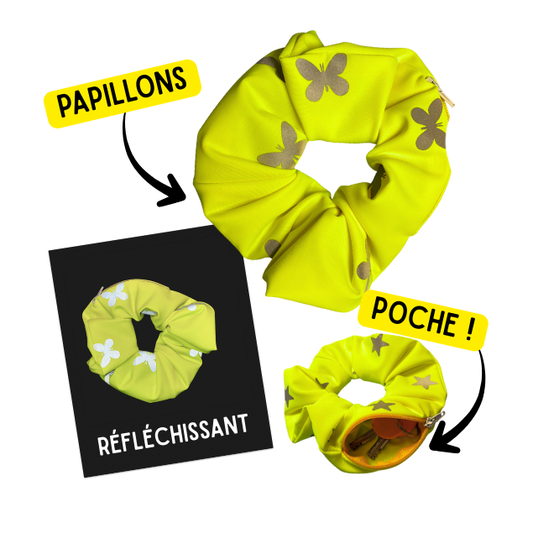 Chouchou Poche Secrète - Papillons