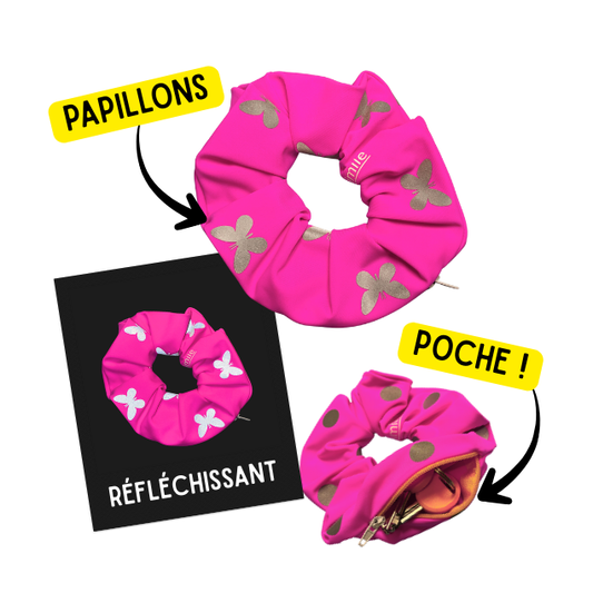 Chouchou Poche Secrète - Papillons