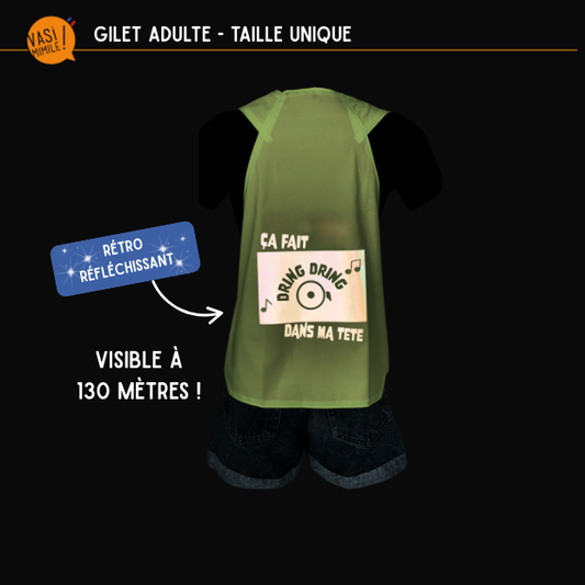 Gilet fluo réversible - Dring Cyclopathe