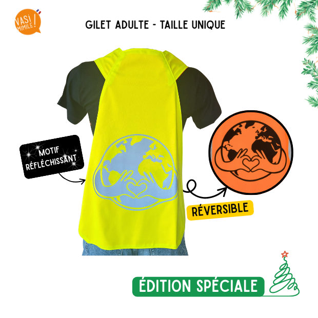 Gilet fluo réversible - Love Earth Special