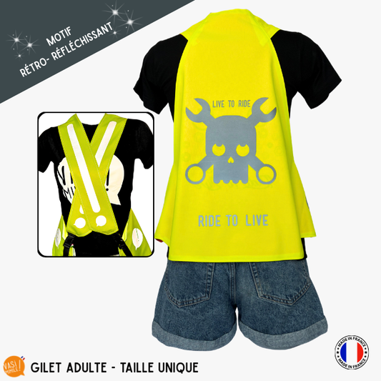 Gilet adulte fluo réfléchissant - Rider