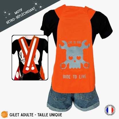 Gilet adulte fluo réfléchissant - Rider