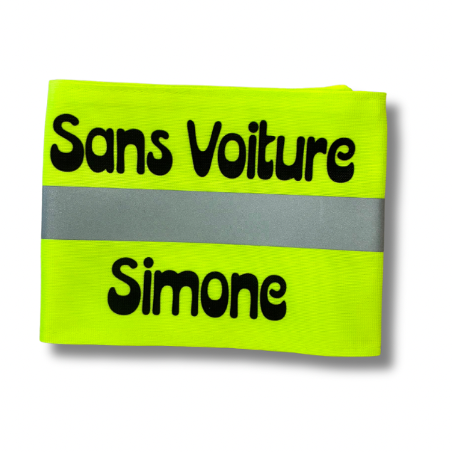 Serre pantalon message - Sans voiture Simone