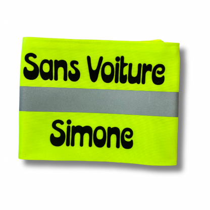 Serre pantalon message - Sans voiture Simone