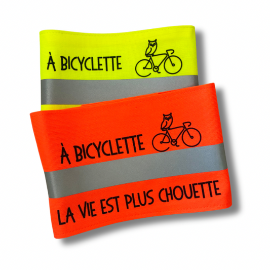 Serre pantalon message - A bicyclette la vie est plus chouette