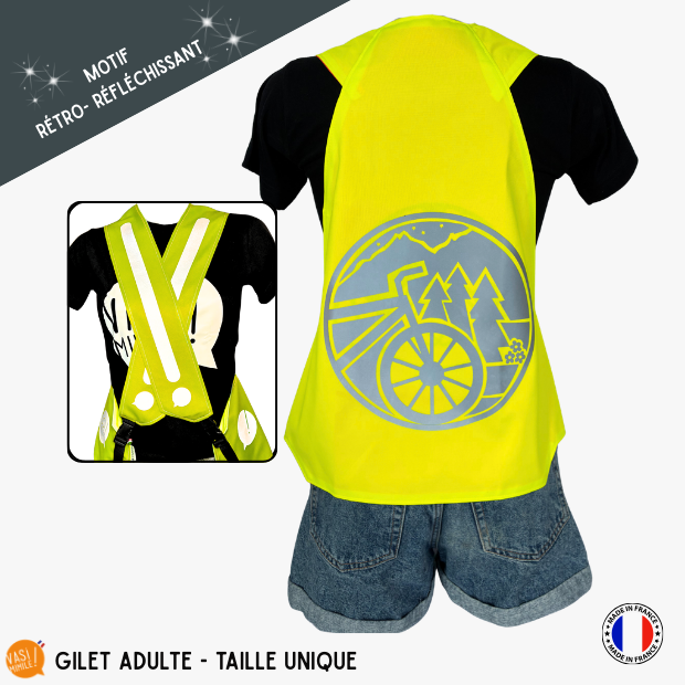 Gilet adulte fluo réfléchissant - Travel
