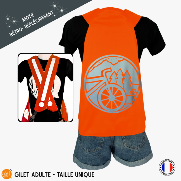 Gilet adulte fluo réfléchissant - Travel