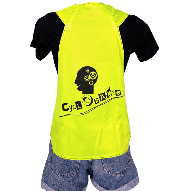 Gilet adulte réversible - Bleu & Jaune fluo