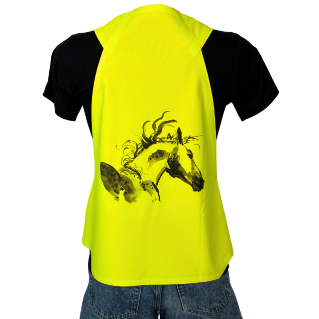 Gilet adulte réversible - Bleu & Jaune fluo