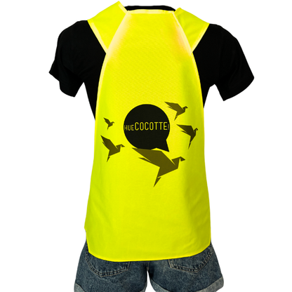 Gilet adulte réversible - Bleu & Jaune fluo