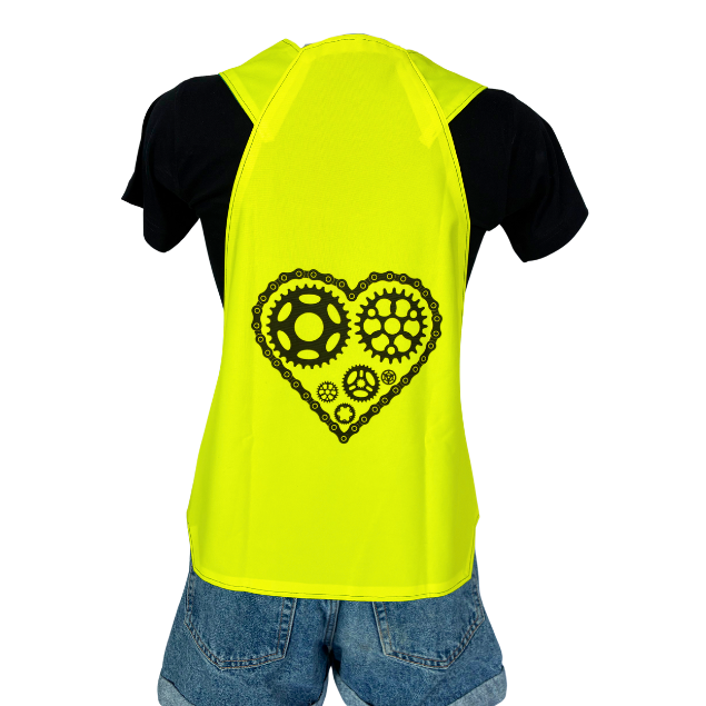 Gilet adulte réversible - Bleu & Jaune fluo