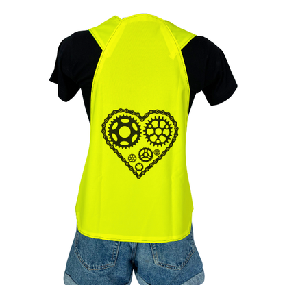 Gilet adulte réversible - Bleu & Jaune fluo