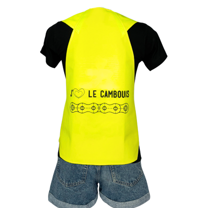 Gilet adulte réversible - Bleu & Jaune fluo