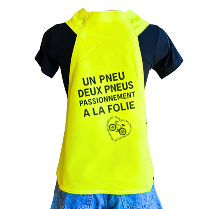 Gilet adulte réversible - Bleu & Jaune fluo