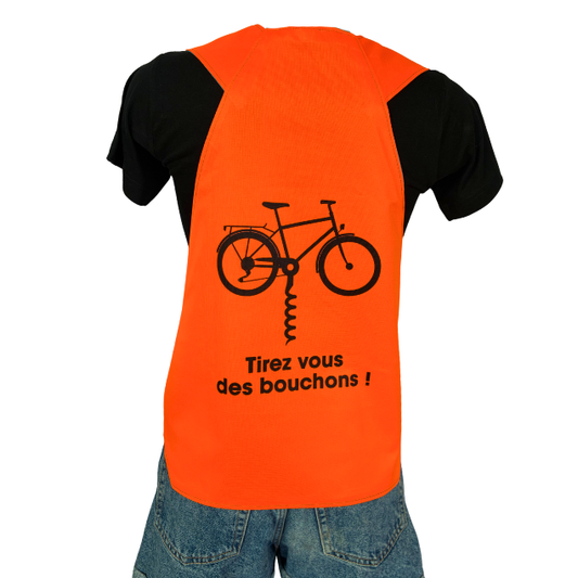 Gilet fluo réversible - Solution Pollution & Tirez vous des bouchons Jaune