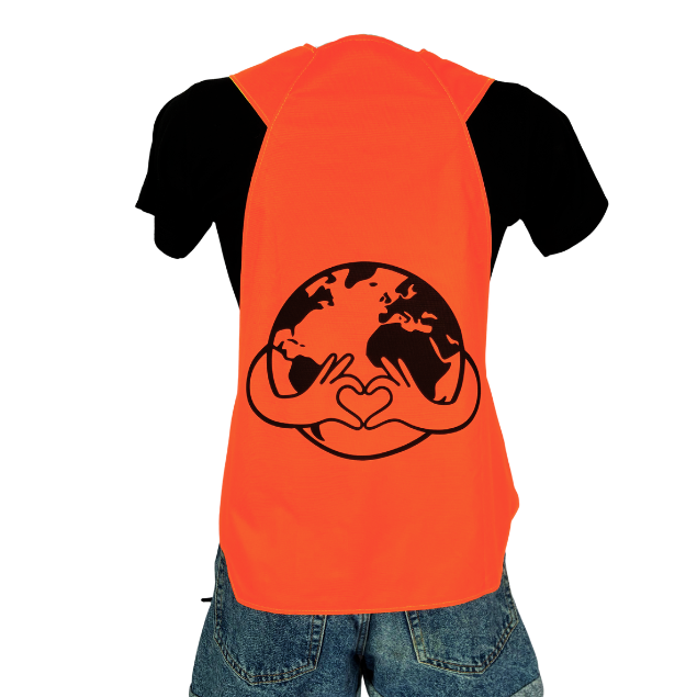 Gilet fluo réversible - Love Earth Jaune