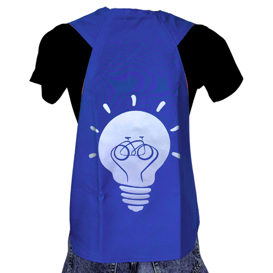 Gilet adulte réversible - Indigo & Jaune fluo - Choisis tes motifs