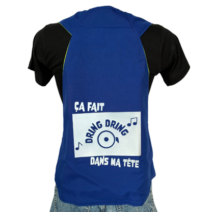 Gilet adulte réversible - Indigo & Jaune fluo - Choisis tes motifs