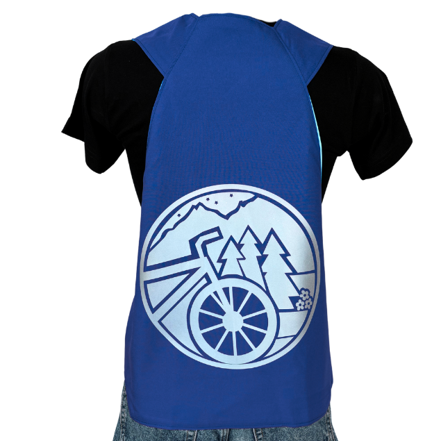 Gilet adulte réversible - Indigo & Jaune fluo - Choisis tes motifs