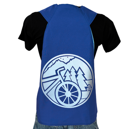 Gilet adulte réversible - Indigo & Jaune fluo - Choisis tes motifs