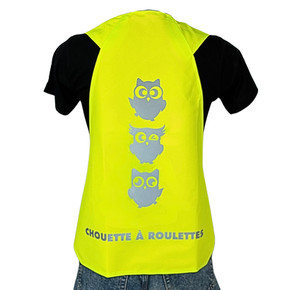 Gilet adulte réversible - Jaune & Orange fluo - Choisis tes motifs