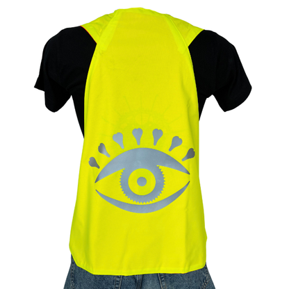 Gilet adulte réversible - Jaune & Orange fluo - Choisis tes motifs