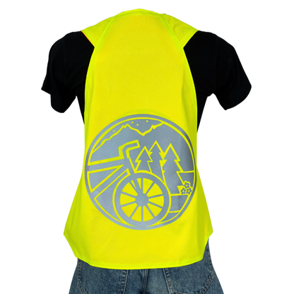 Gilet adulte réversible - Jaune & Orange fluo - Choisis tes motifs