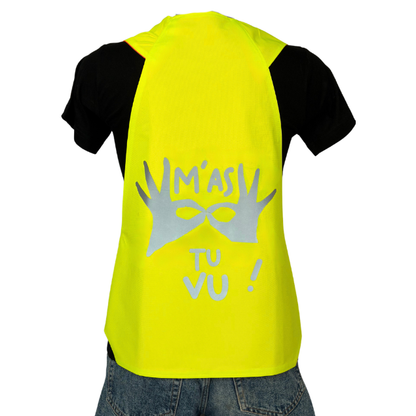 Gilet adulte réversible - Jaune & Orange fluo - Choisis tes motifs