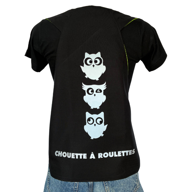 Gilet adulte réversible - Noir & Jaune fluo - Choisis tes motifs