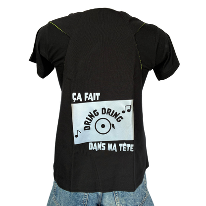 Gilet fluo réversible - Dring Cyclopathe Noir