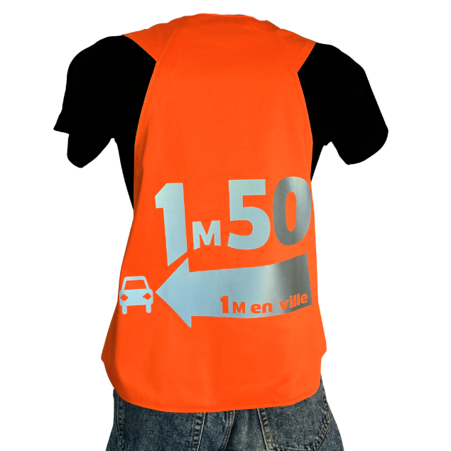 Gilet adulte réversible - Orange & Jaune fluo - Choisis tes motifs